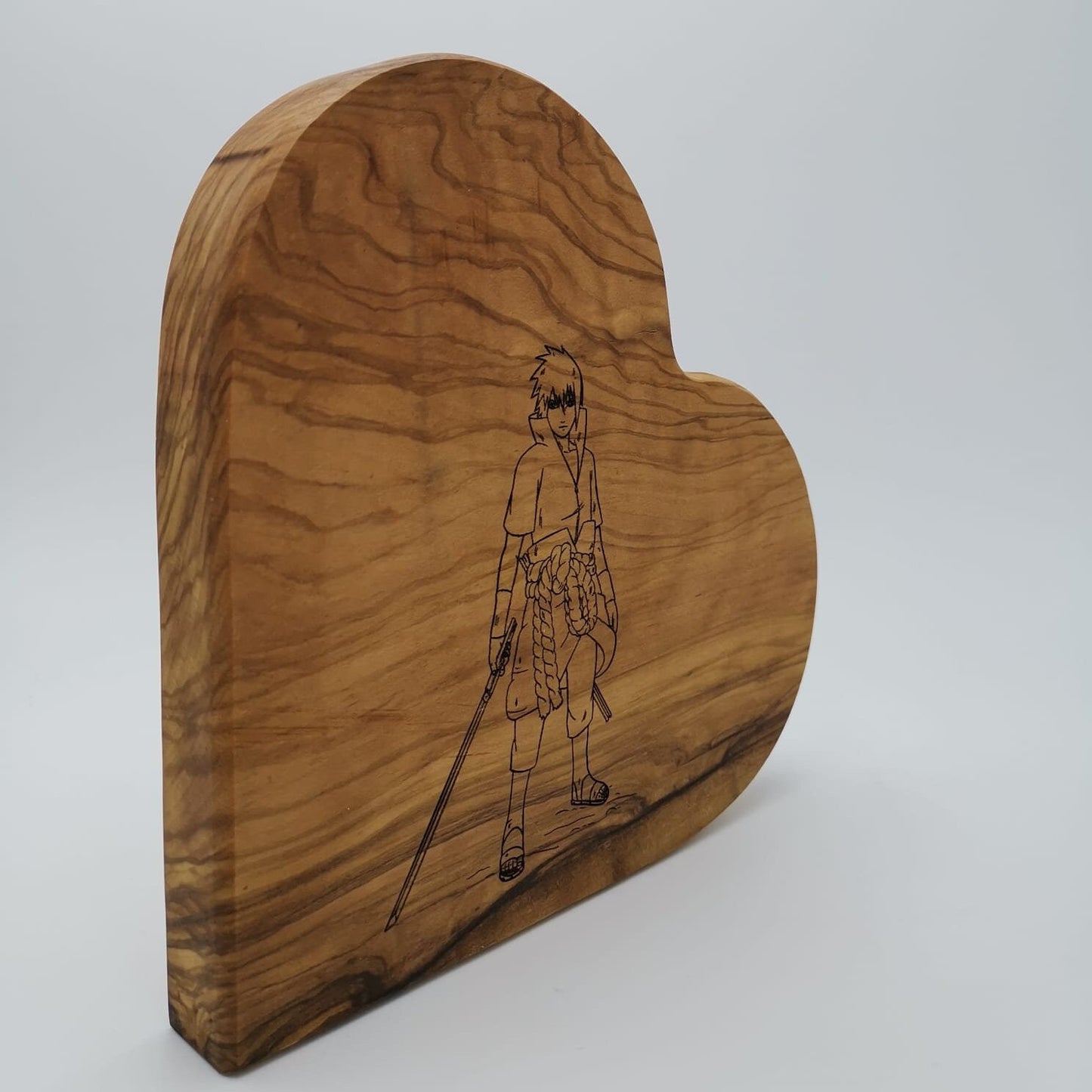Personalisiertes Olivenholz-Herz ca. 19 cm