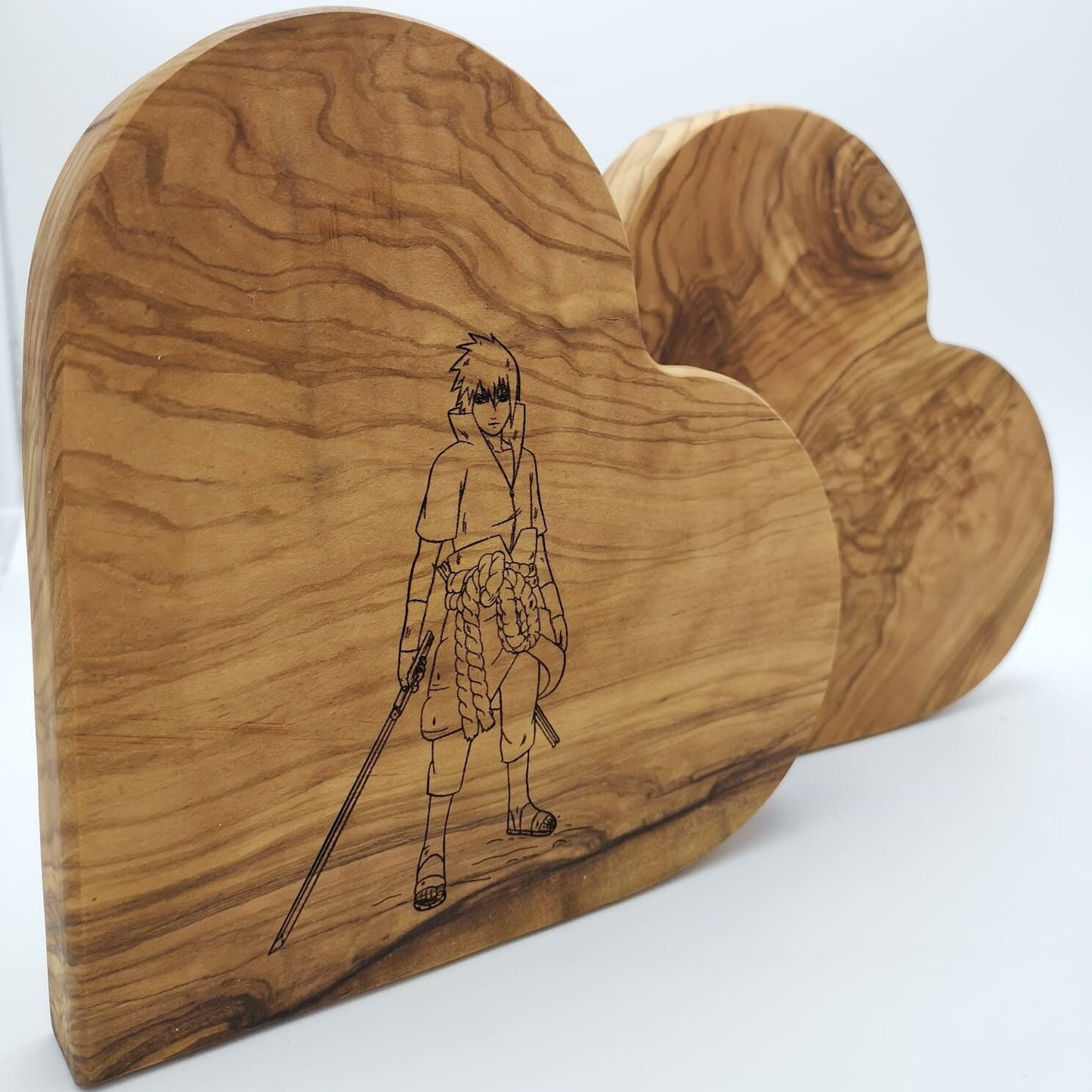 Personalisiertes Olivenholz-Herz ca. 19 cm