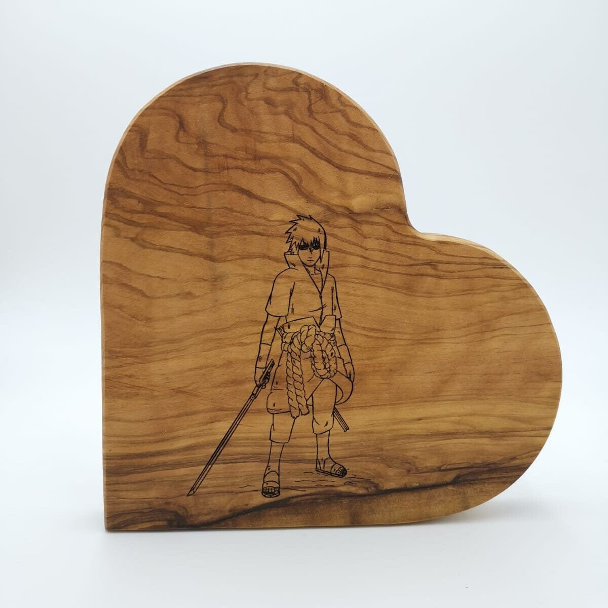 Personalisiertes Olivenholz-Herz ca. 19 cm