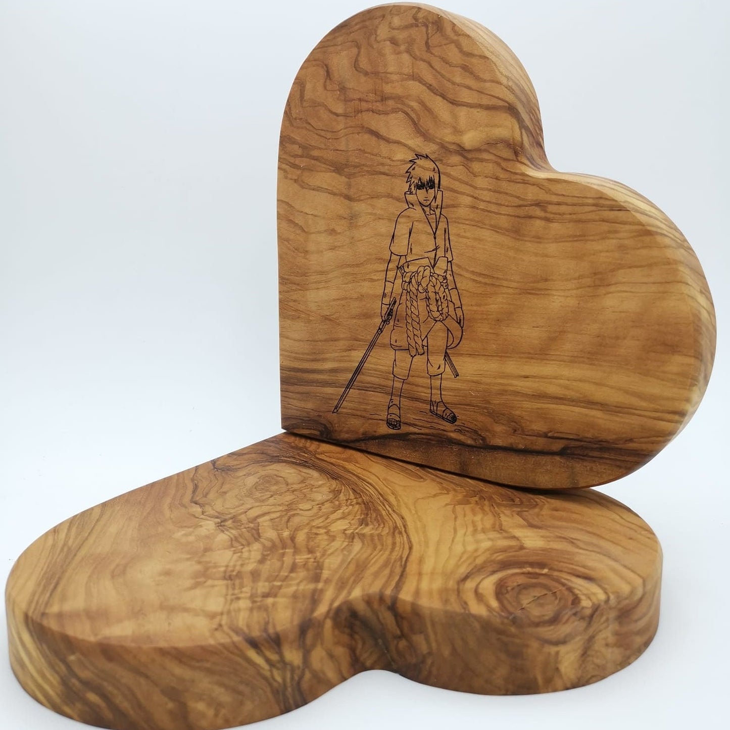 Personalisiertes Olivenholz-Herz ca. 19 cm